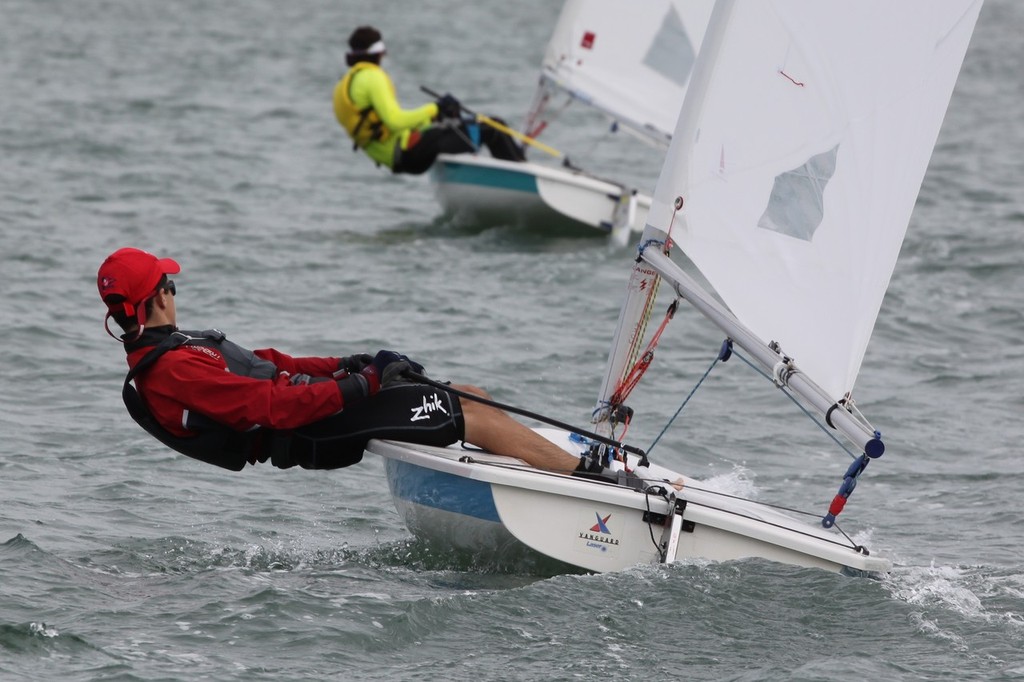 Close competition in the Laser Class. © Carlos Lee